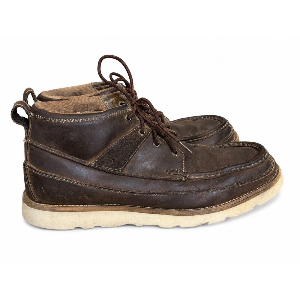 Twisted X MCA0007 Men’s 12M Brown Leather Chukka Wedge Sole Boots Moc Toe